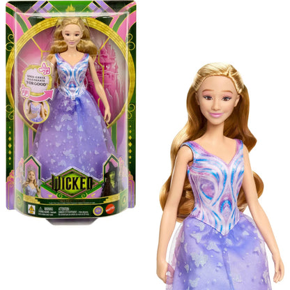 Wicked For Good Singing Glinda Doll with Movie-Inspired Outfit