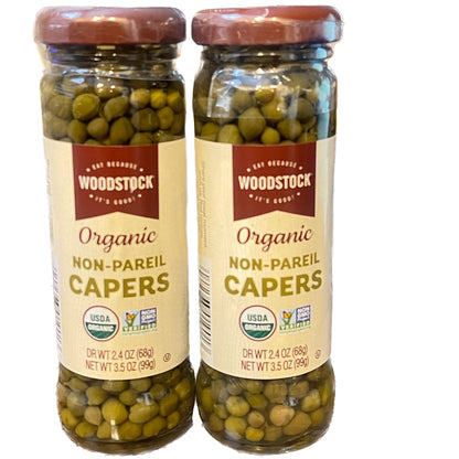 Woodstock Organic Non-Pareil Capers (2 Pack)