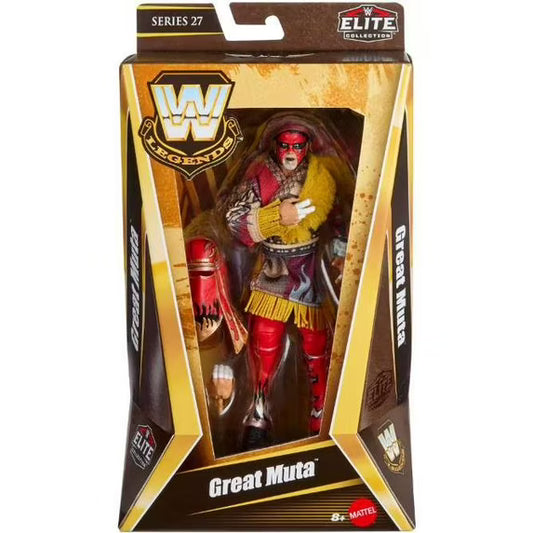 WWE Legends Great Muta action figure in packaging with WWE logo