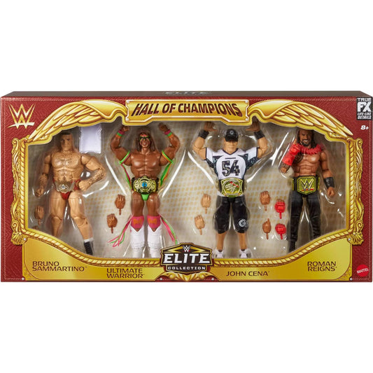 WWE Elite Collection 2025 Hall of Champions- Bruno, Warrior , John Cena, Roma