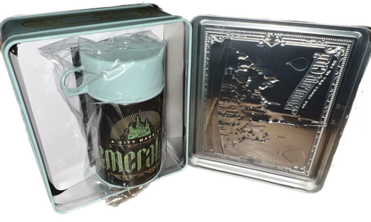 Metal Lunch Box with Beverage Container 10.8 FL OZ |Wicked  Emerald City