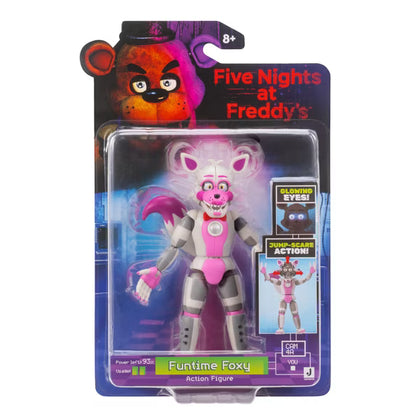 JAKKS Pacific | FNAF | Funtime Freddy | 5-Inch Articulated Figure | Glowing Eyes & Jumpscare