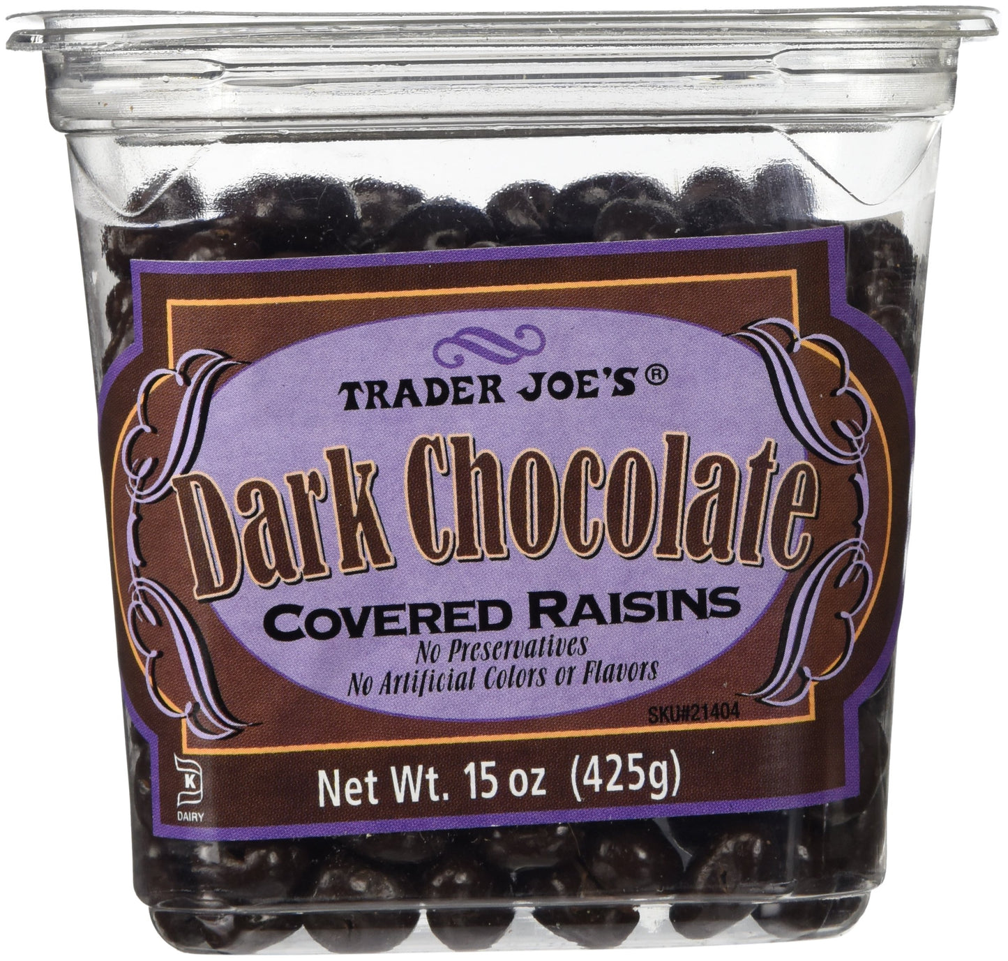 Dark Chocolate Covered Raisins by Trader Joe's