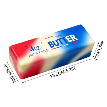 America 250 Butter Stick Squishy Fidget Toy | Soft Stress Relief & Anxiety Squeeze