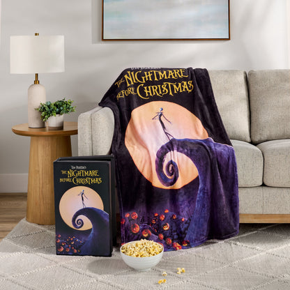 Disney Classic | VHS Boxed Silk Touch Throw, 50" x 70" | The Nightmare Before Christmas