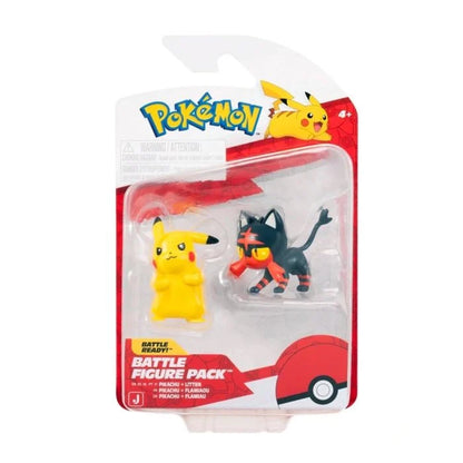Pokémon | Battle Figure 2-Pack | Pikachu & Litten