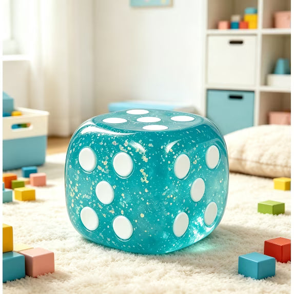 Toymendous | Squeeezy Dice | Blue Squishy Fidget Toy