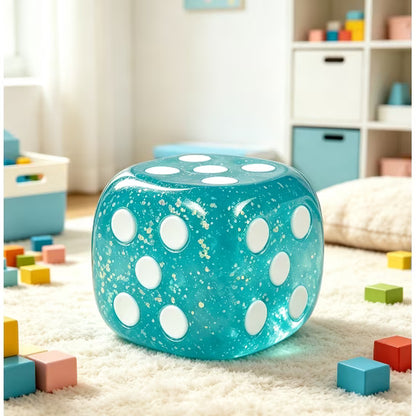 Toymendous | Squeeezy Dice | Blue Squishy Fidget Toy