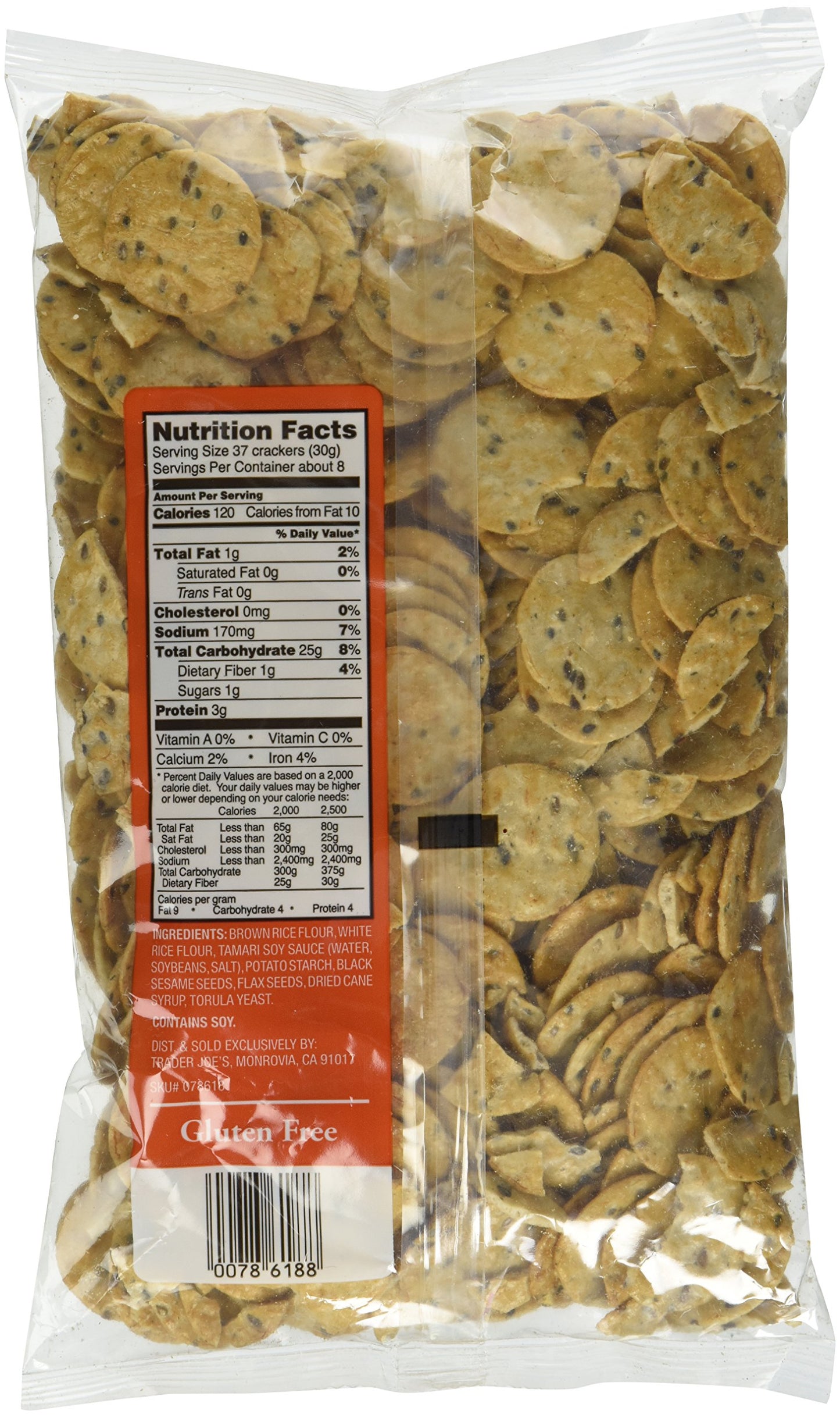 Multiseed with Soy Sauce Rice Crackers Pack of 2