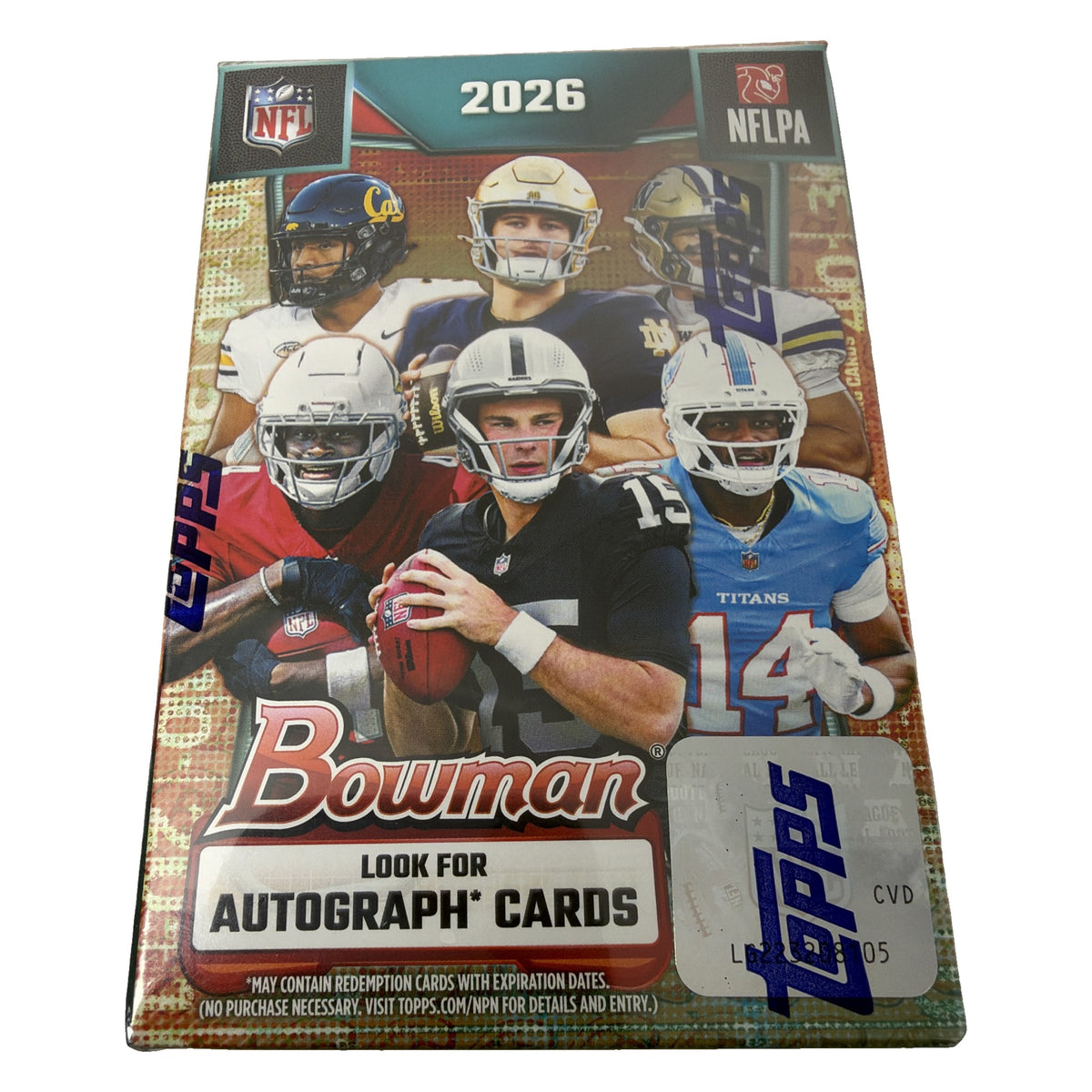 Topps | 2026 Bowman Football | Value Box | 6 Packs