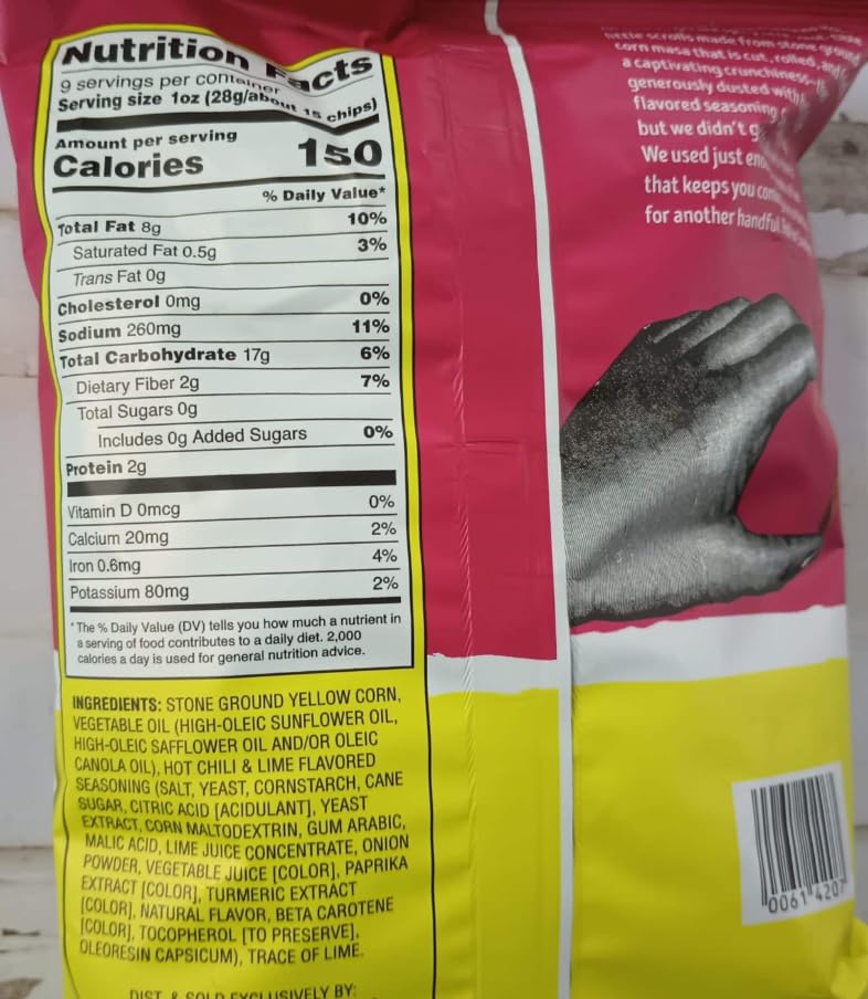 Trader Joe's | Chili & Lime Rolled Tortilla Chips | 2-Pack (18 oz)