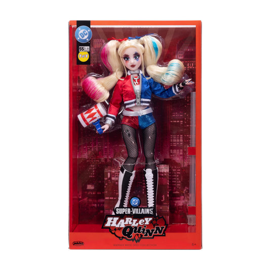 DC Harley Quinn Collector Fashion Doll with Doll Stand & Accessories