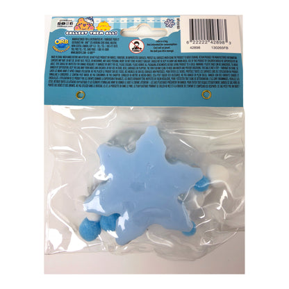 ORB Taba-licious Winter Wonders squishy, Glitter Snowflake style, back of package