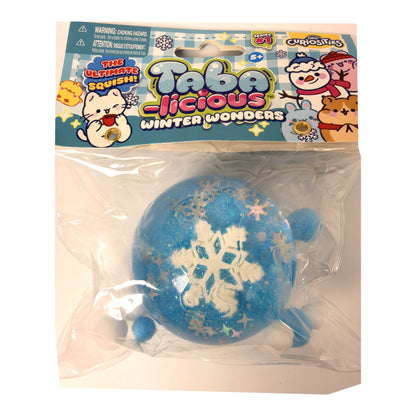 ORB Taba-licious Winter Wonders squishy, Snowflake Snowball style, front of package