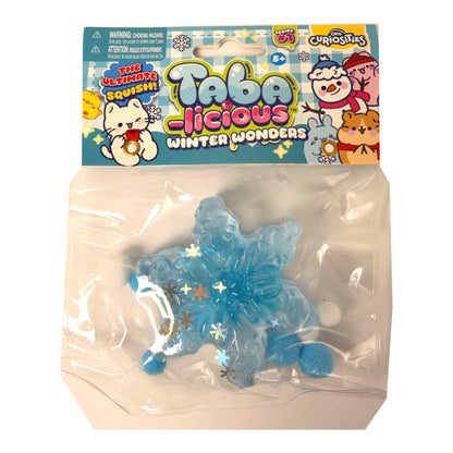 ORB Taba-licious Winter Wonders squishy, Glitter Snowflake style, front of package