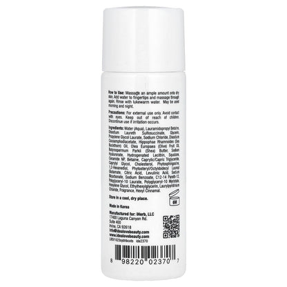 Idealove Serves You Bright Hydrating Bubble Cleansing Oil, Trial Size, 1 fl oz (30 ml)