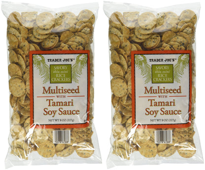 Multiseed with Soy Sauce Rice Crackers Pack of 2