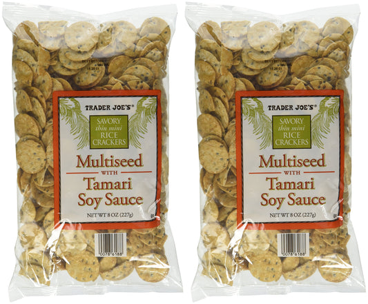 Multiseed with Soy Sauce Rice Crackers Pack of 2