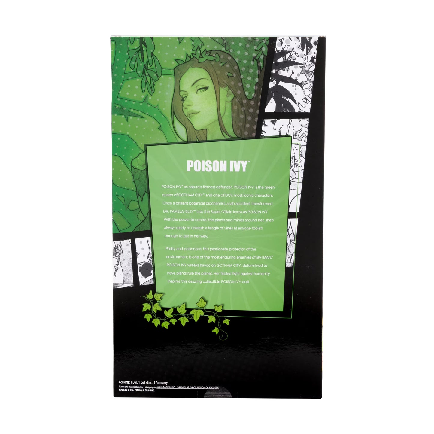 DC Poison Ivy Collector Fashion Doll with Doll Stand & Accessories
