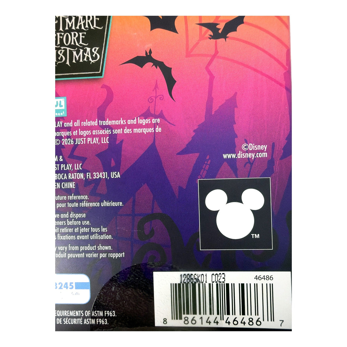 Nightmare Before Christmas Spooky Scenes Pumpkin King Jack barcode