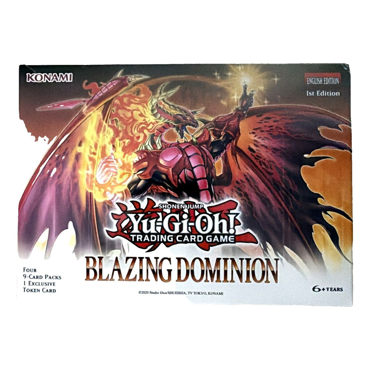 Konami | Yu-Gi-Oh! Blazing Dominion Box | 4 Packs + Exclusive Token | 1st Edition
