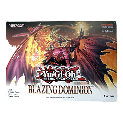 Konami | Yu-Gi-Oh! Blazing Dominion Box | 4 Packs + Exclusive Token | 1st Edition
