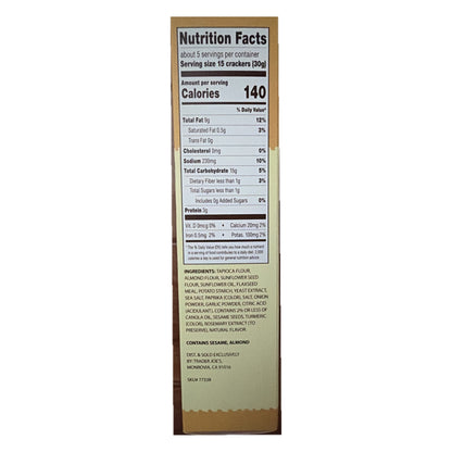 Trader Joe's Savory Squares nutrition facts and ingredients