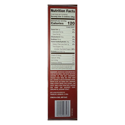 Trader Joe's Soft-Baked Snickerdoodles nutrition facts, ingredients and barcode