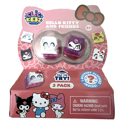 Clickeez Hello Kitty and Friends 3 Pack - Cinnamoroll & Kuromi front