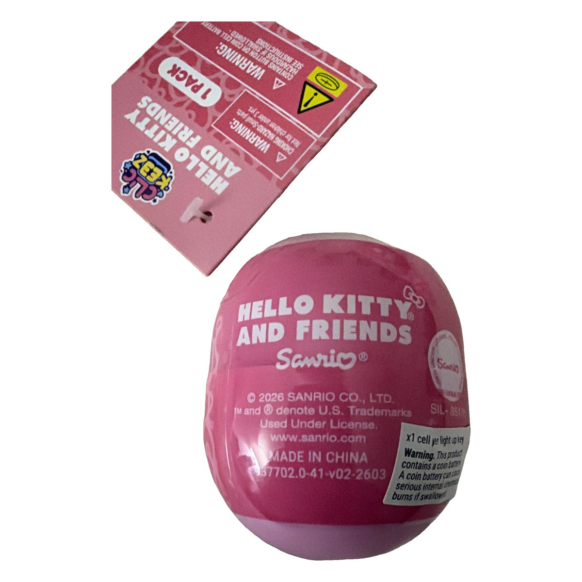 Clic Keez Hello Kitty and Friends 1 Pack Click to Glow Mystery