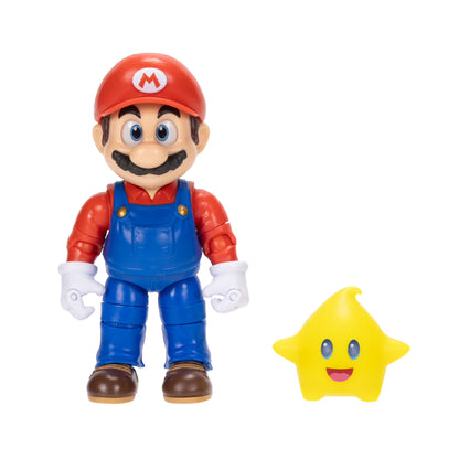 Jakks Pacific | Super Mario Galaxy Movie Mario Figure | 5-Inch with Luma Star