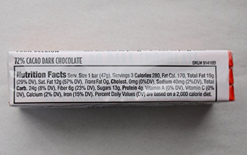 Belgian Dark Chocolate Bars 3 Variety Pack - Total 9 Bars, 1.7 ounces