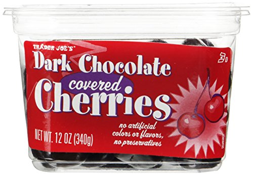 Trader Joe's Dark Chocolate Covered Cherries No Artificial Colors or Flavors, No Preservatives