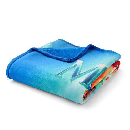 Disney Classic | VHS Boxed Silk Plush Throw Blanket 50" x 70" | The Little Mermaid