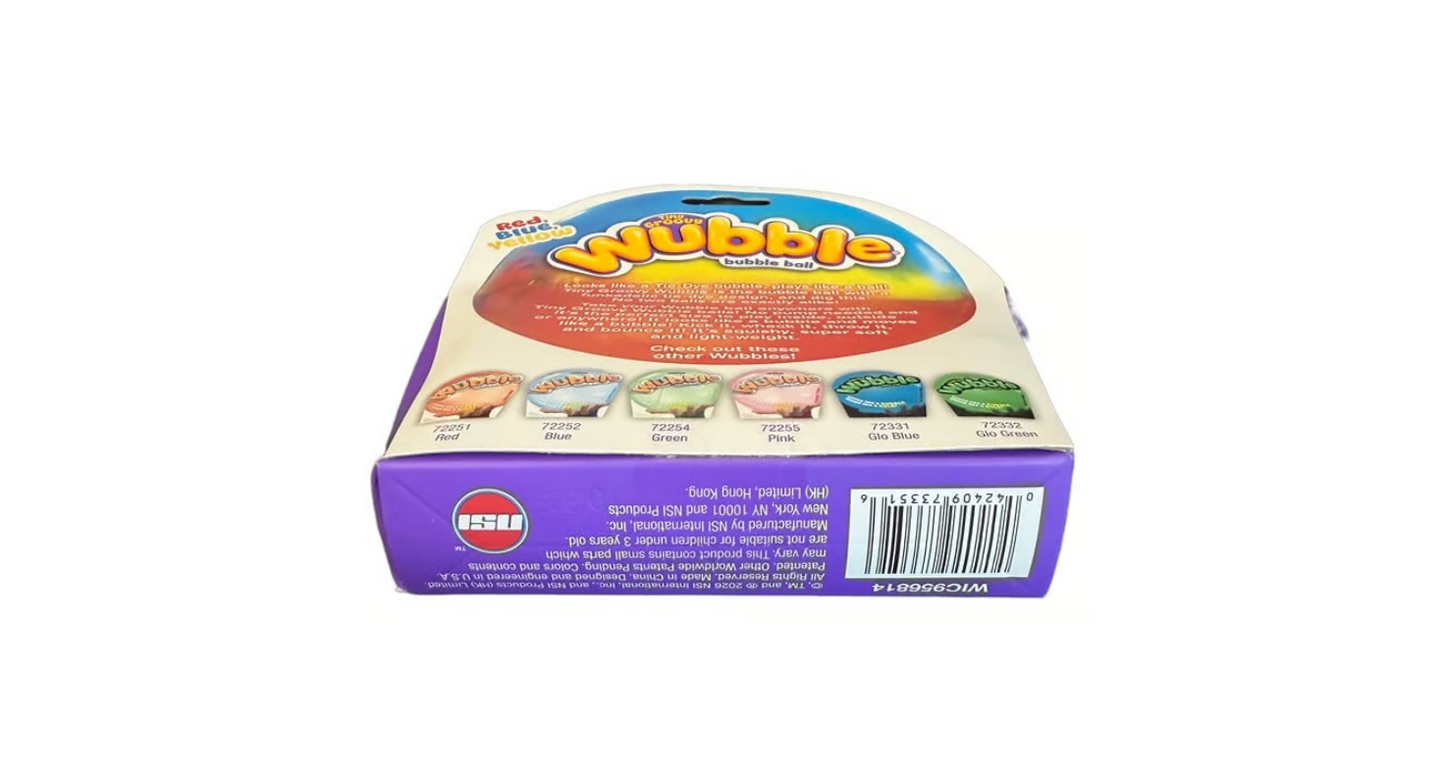 Tiny Wubble Bubble Ball – Groovy (Red, Blue & Yellow)