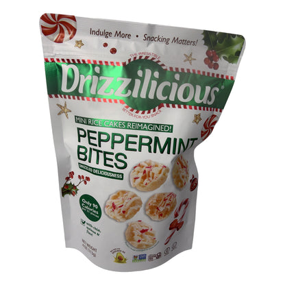 Drizzilicious Peppermint Bites 4 oz bag front
