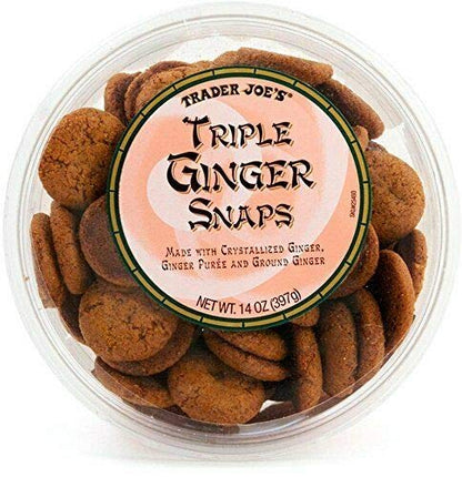 Triple Ginger Snaps Cookies - 3 Pack (14 oz each) | Trader Joe's Premium Ginger Cookies
