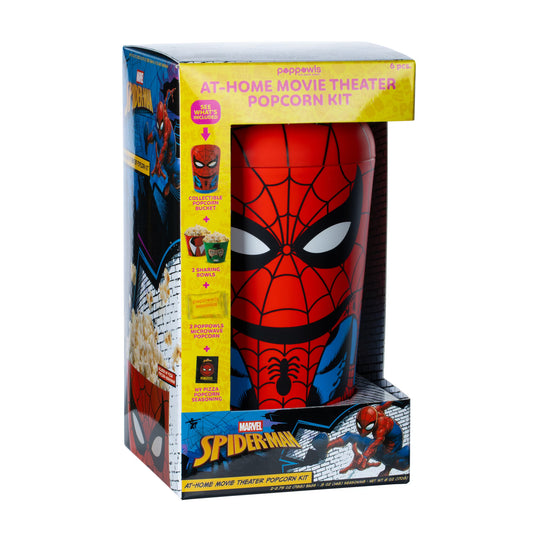 Poppowls | Spider-Man Comic Version | At-Home Movie Theater Popcorn Kit