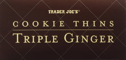 Trader Joe's | Cookie Thins Triple Ginger | Pack of 2 (18 oz)
