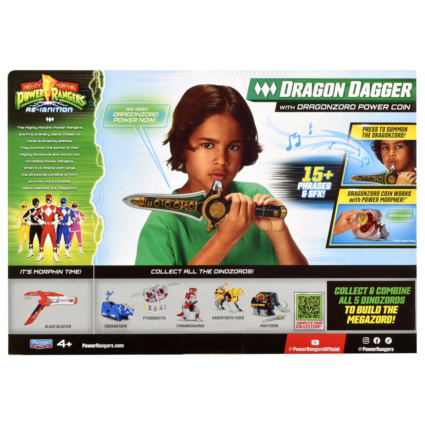 Mighty Morphin Power Rangers: Re-Ignition | Dragon Dagger | Role Play Toy