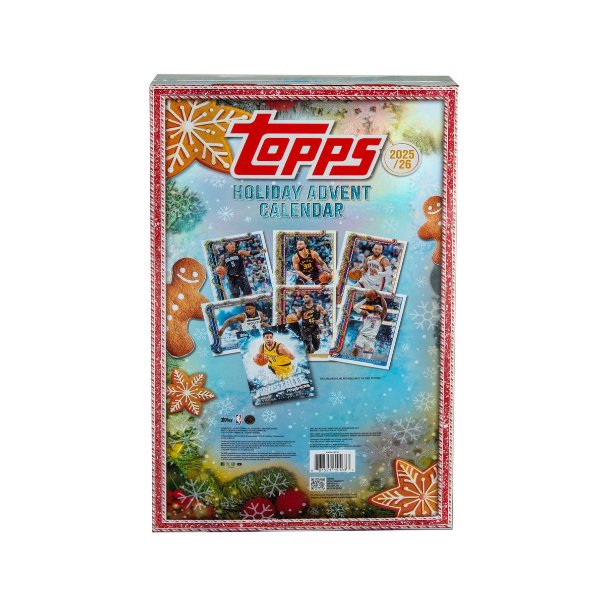 Topps | 2025-26 NBA Holiday Basketball | Advent Calendar Trading Card Set