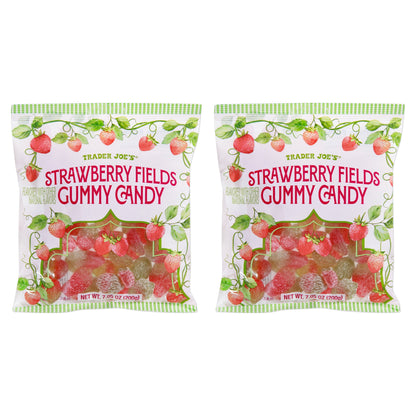 Trader Joe's | Strawberry Fields | Gummy Candy | 2 Pack 7.05 oz