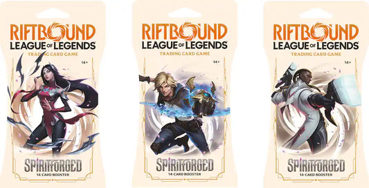 Riftbound: League of Legends TCG | Spiritforged Sleeved Booster | 3-Pack (14 Cards Each)