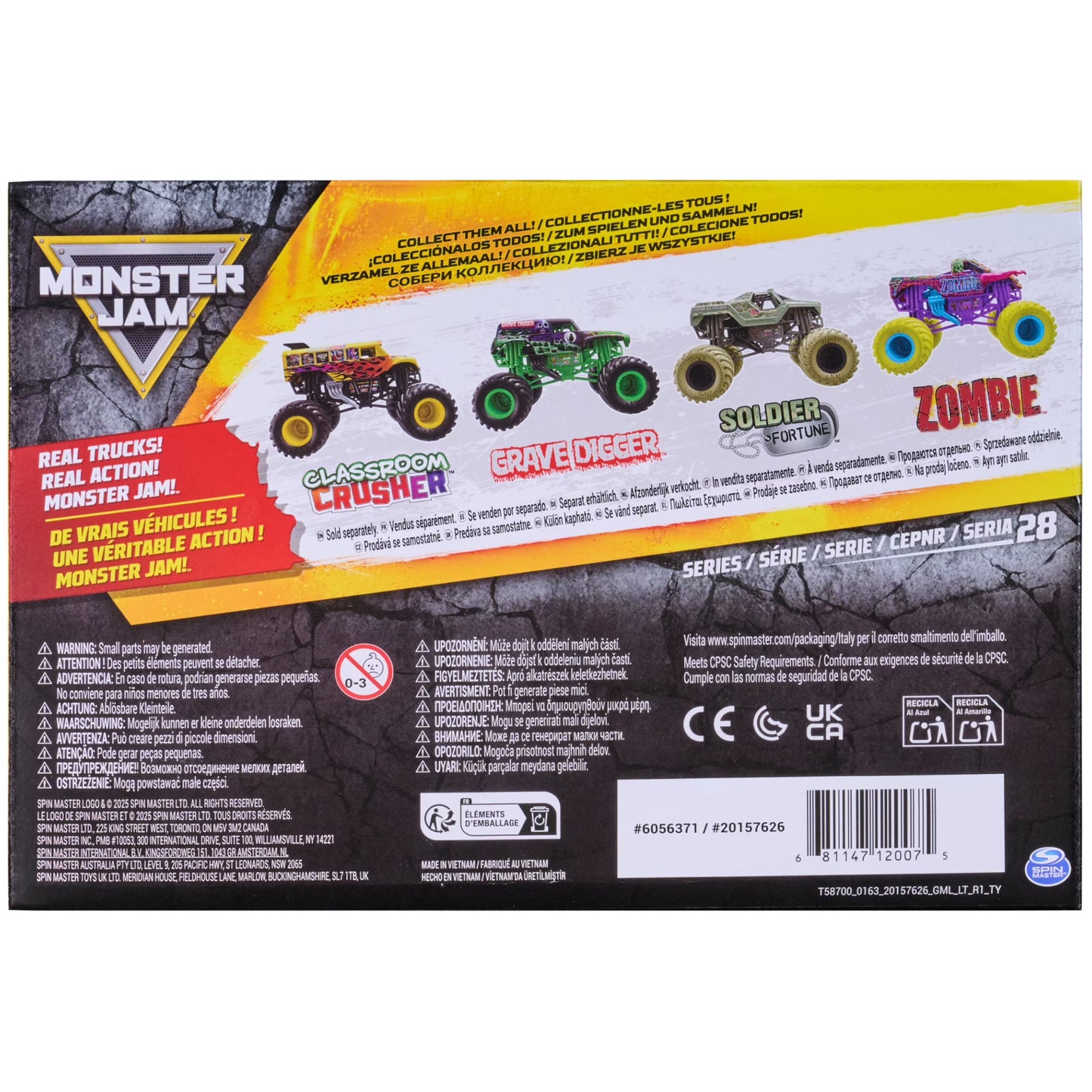 Monster Jam | Grave Digger | 1:64 Diecast Truck Series 28 | Spin Master