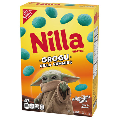 Nabisco Star Wars | Mandalorian Grogu | Blue Nilla Nummies | 1 Box, 11oz