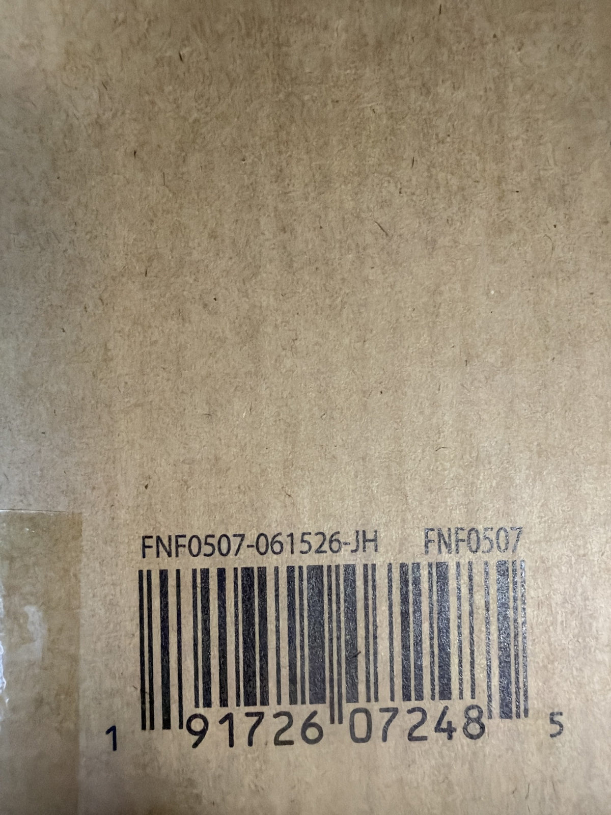 Jazwares Vault shipper barcode label
