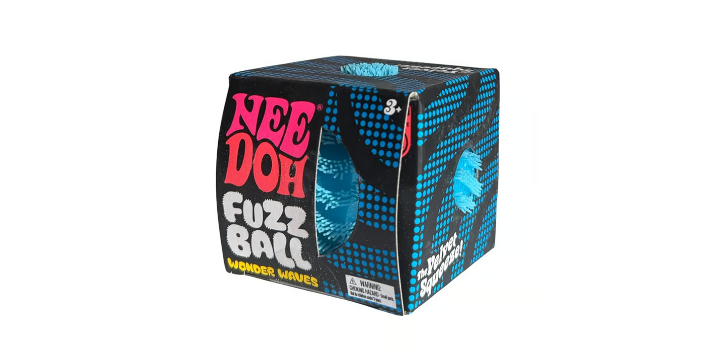 Schylling | NeeDoh Wonder Waves Fuzz Ball | Choose Your Color