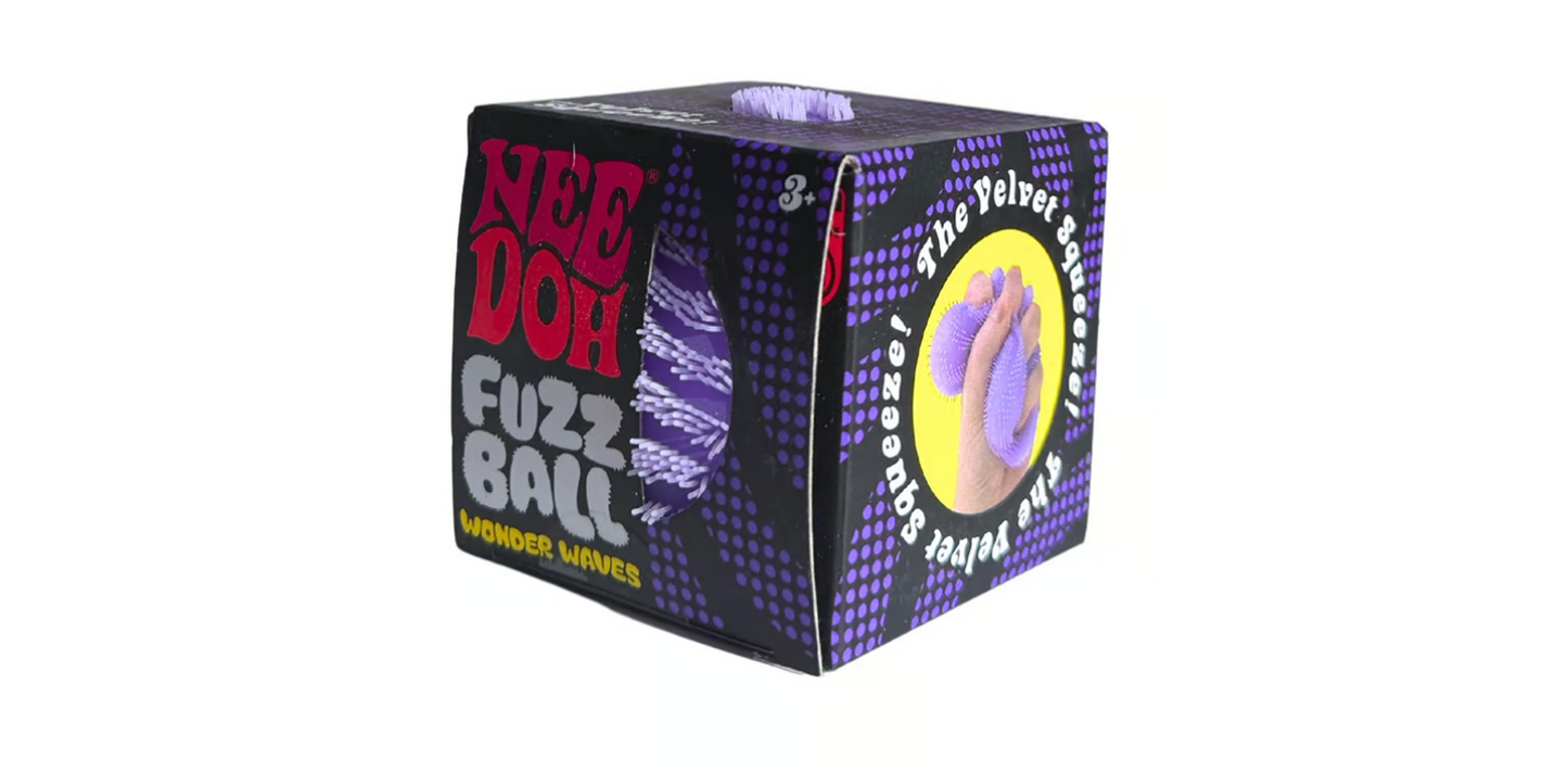 Schylling | NeeDoh Wonder Waves Fuzz Ball | Choose Your Color