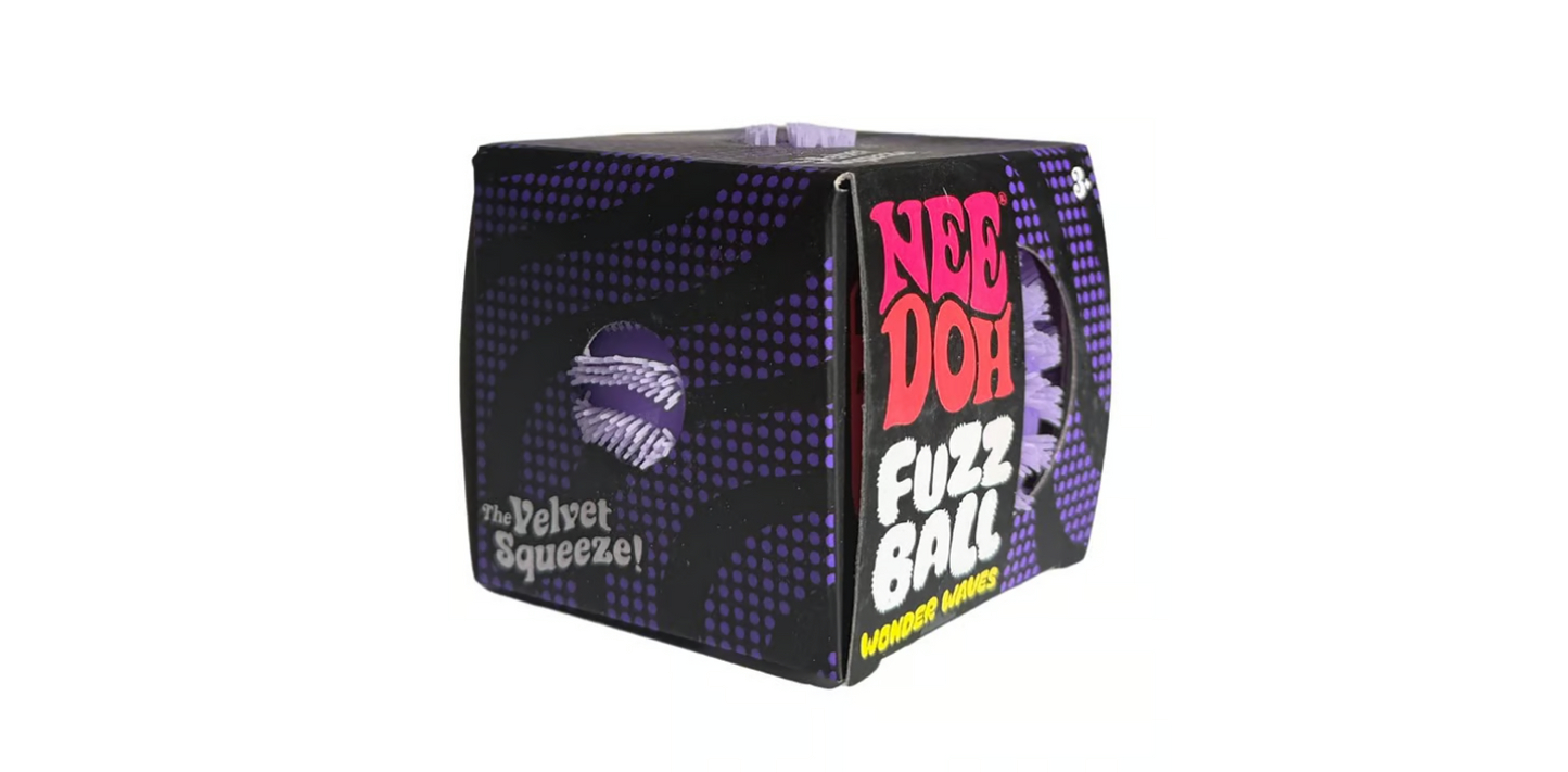 Schylling | NeeDoh Wonder Waves Fuzz Ball | Choose Your Color