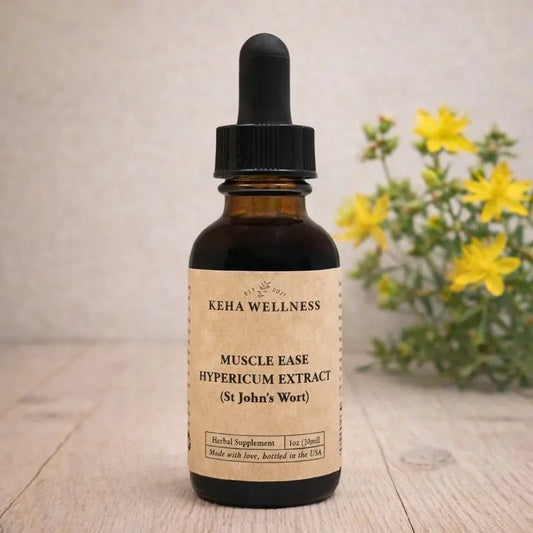 Muscle Ease — St John's Wort Tincture | Organic Herbal Extract